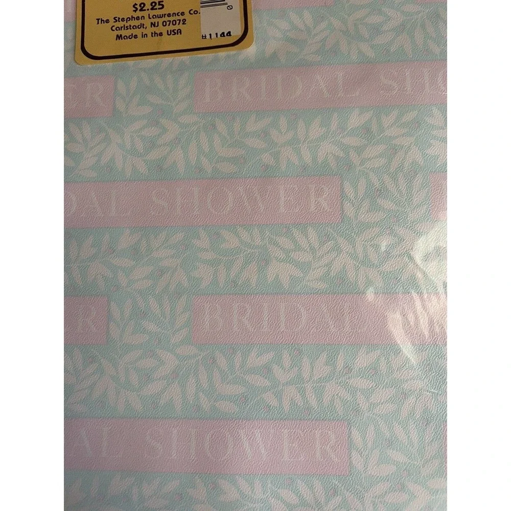 Vintage 80s Bridal Wedding Bridal Shower Gift Wrap Assortment‎ 10 Sheets